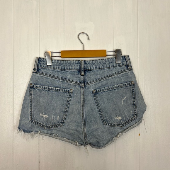 Dynamite Denim Acid Wash Distressed Shorts Sz 28 - Picture 5 of 8